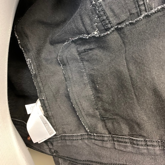 Old Navy Black Denim Patched Jacket Size S - Picture 4 of 15